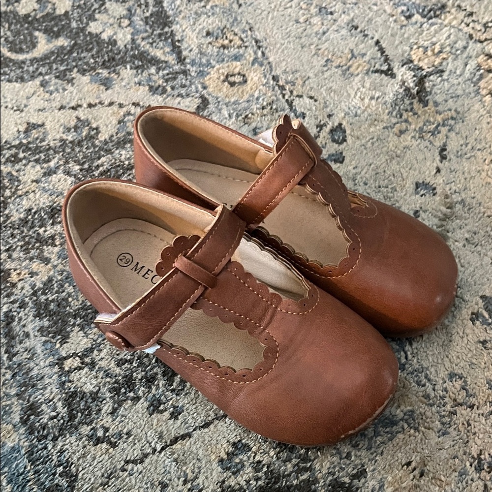 Brown Kids Dress Shoes